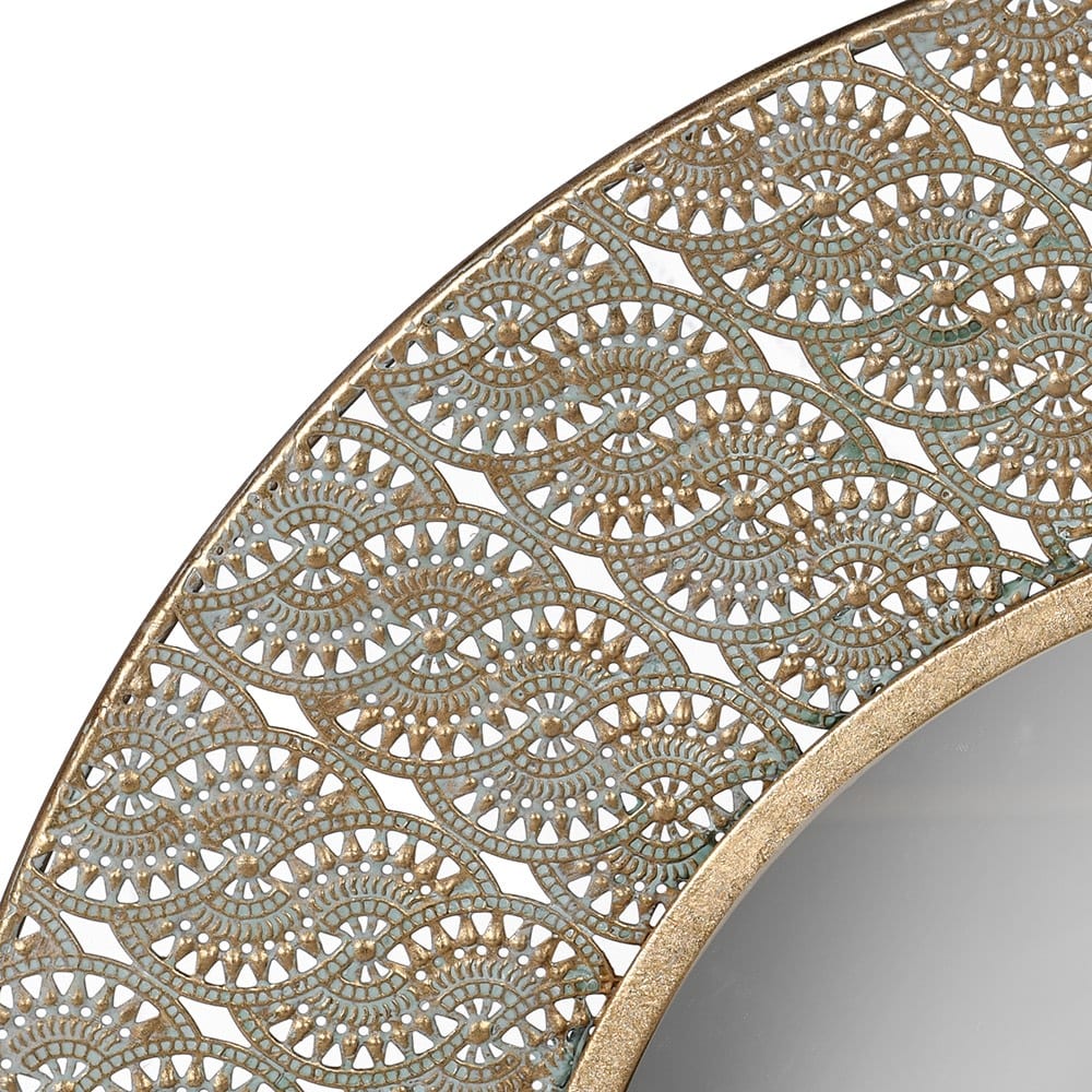 Filigree Metal Mirror