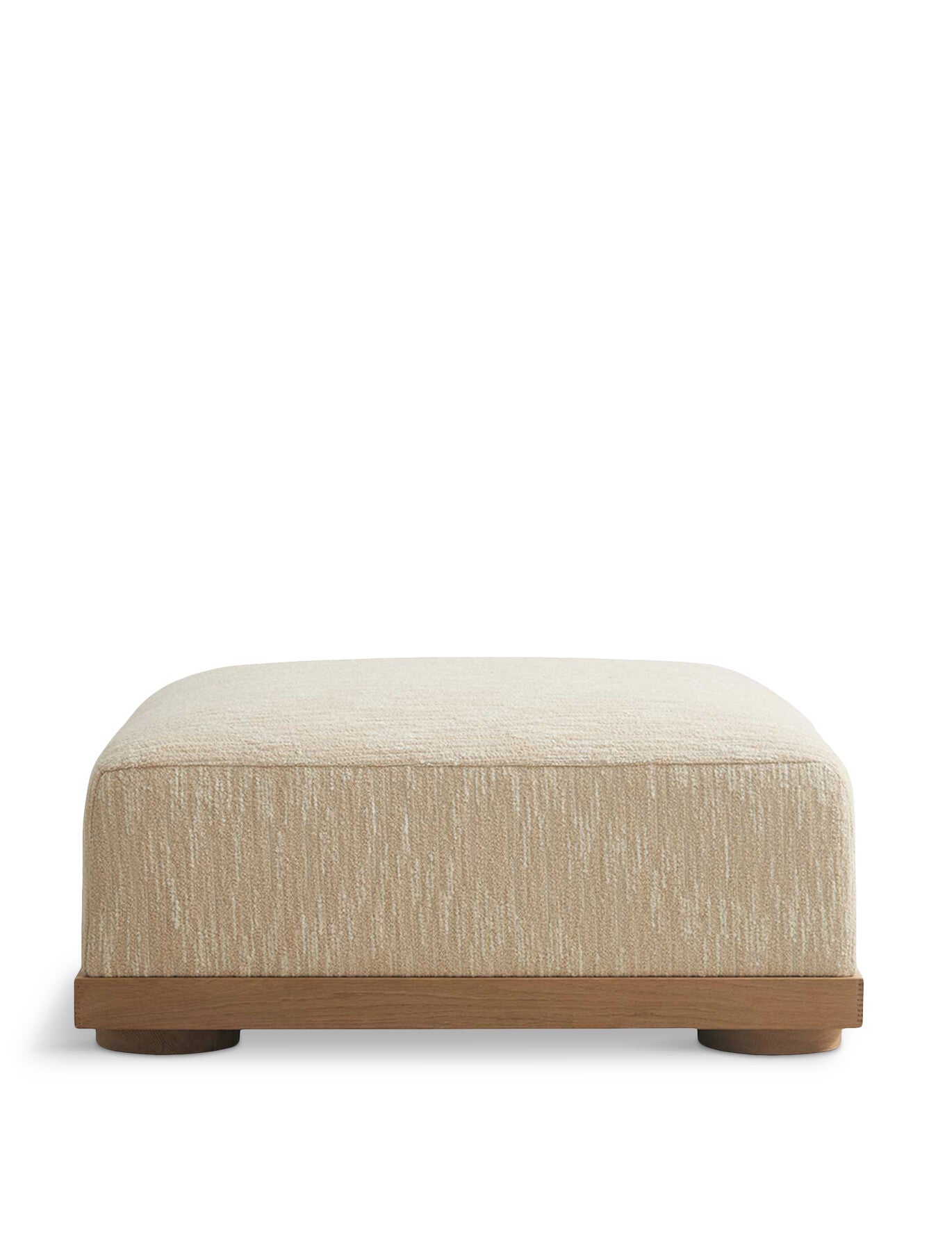 Fresno Cream Boucle Footstool