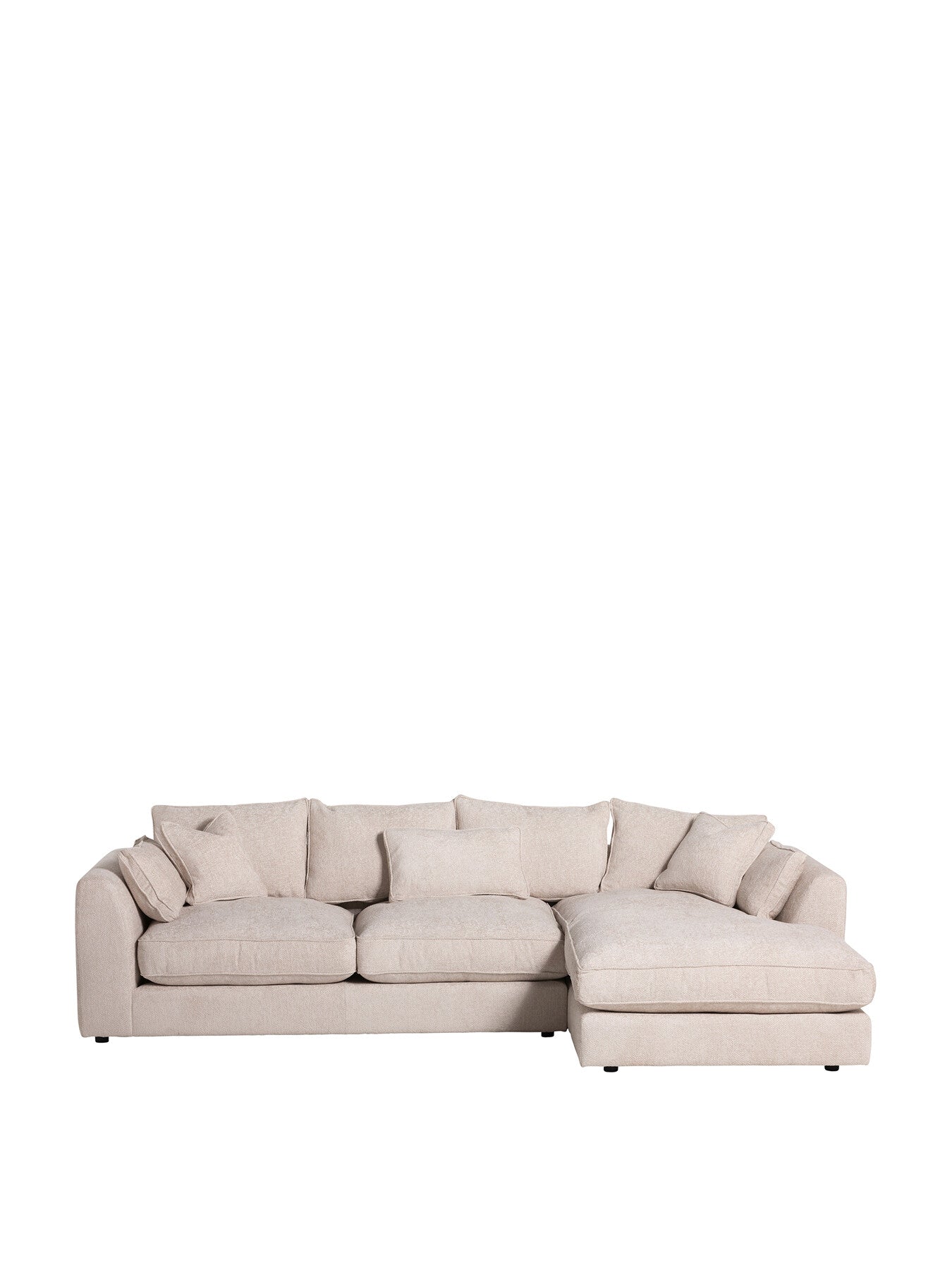 Harrington Plush Velvet Large Right Hand Corner Sofa