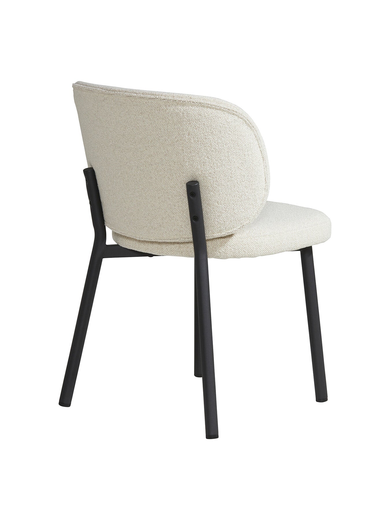 Elodie Boucle Dining Chair, Neutral