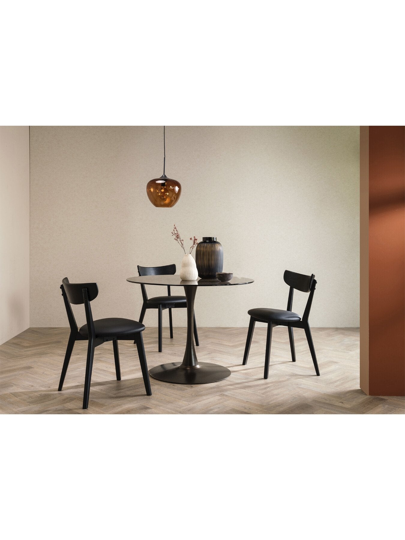 Jessa Oak Counter Stool With Pu Seat