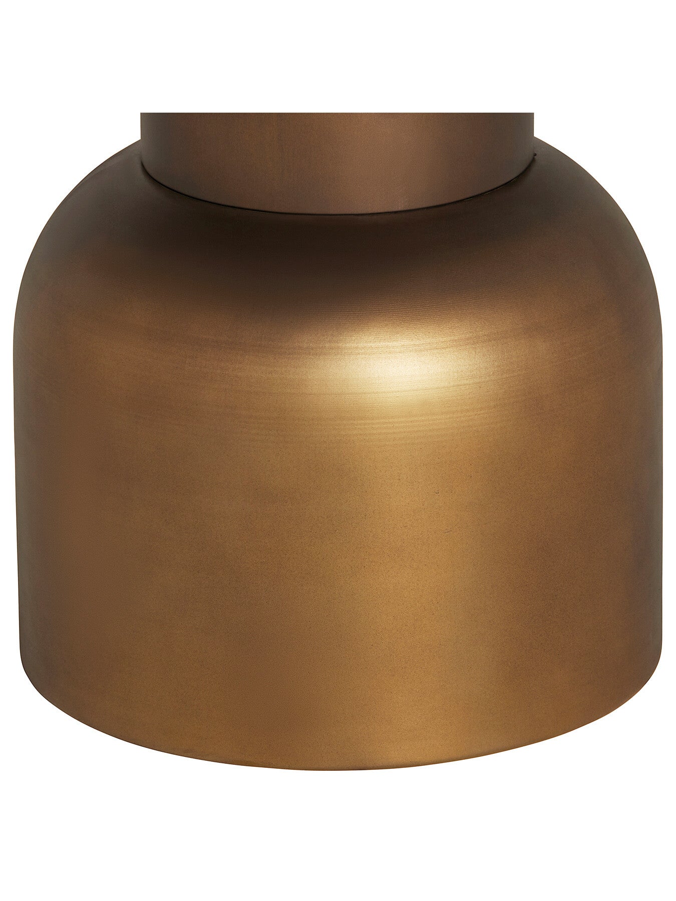 Large Burnished Metal Side Table