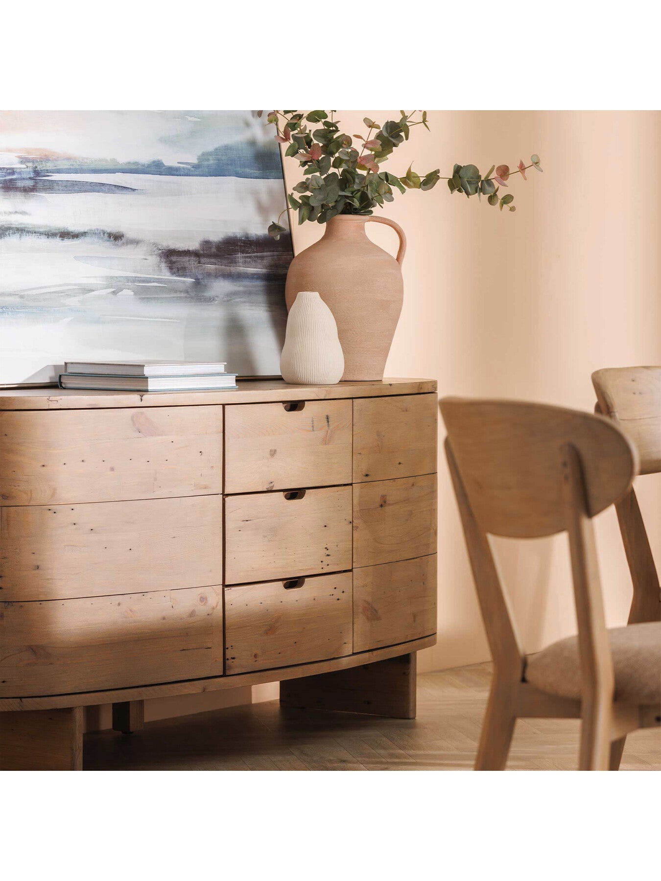 Lathan Reclaimed Wood 2 Cupboards And 3 Doors Buffet C