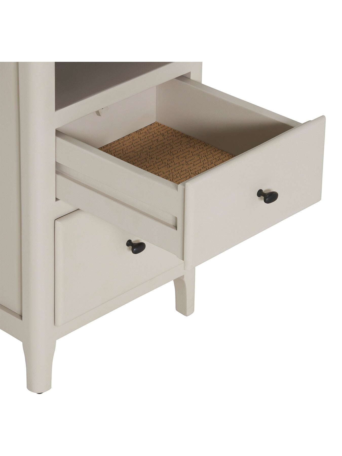 Mara Mango Wood 2 Drawer Bedside With Open Shelf Unit