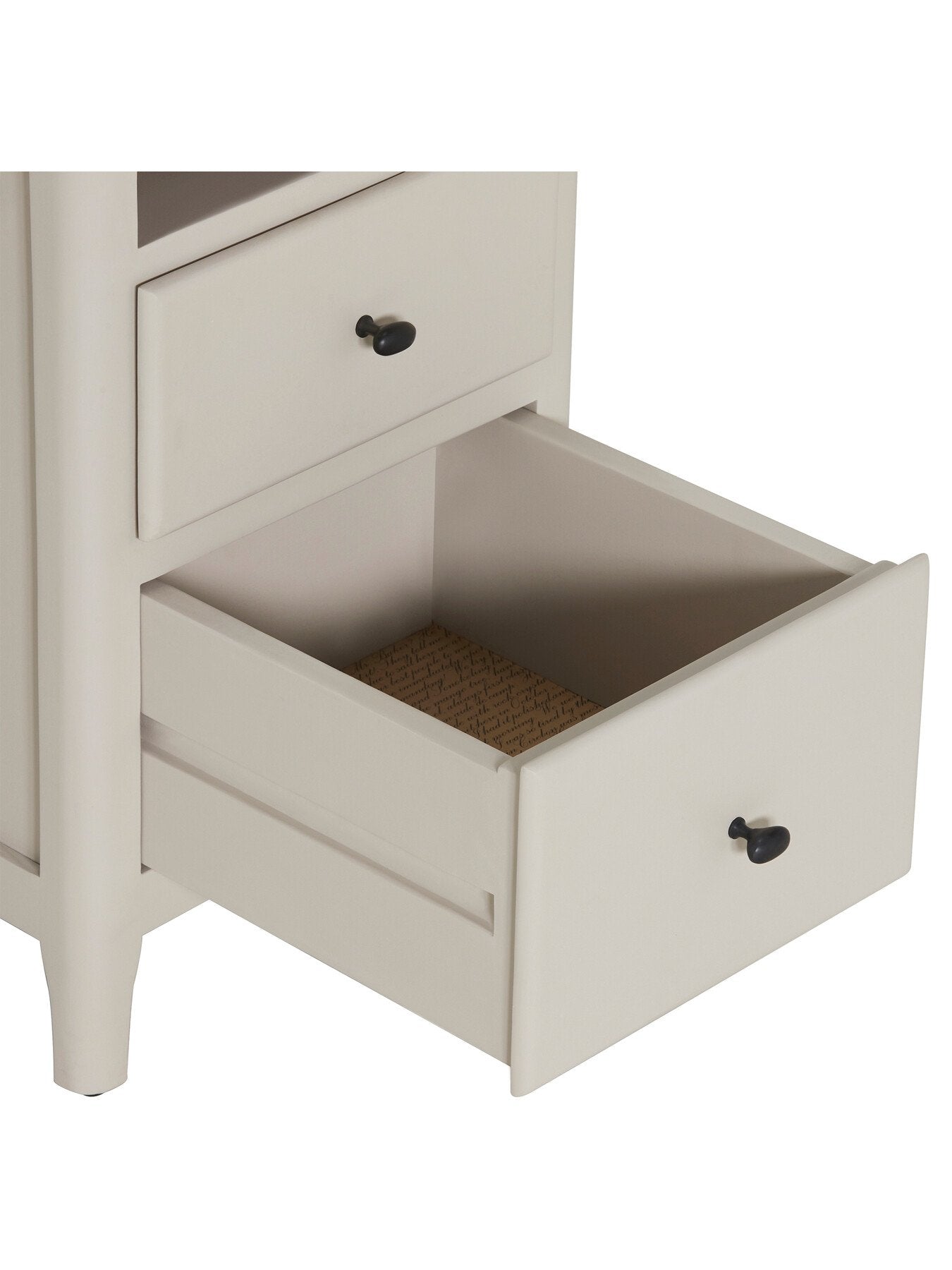 Mara Mango Wood 2 Drawer Bedside With Open Shelf Unit