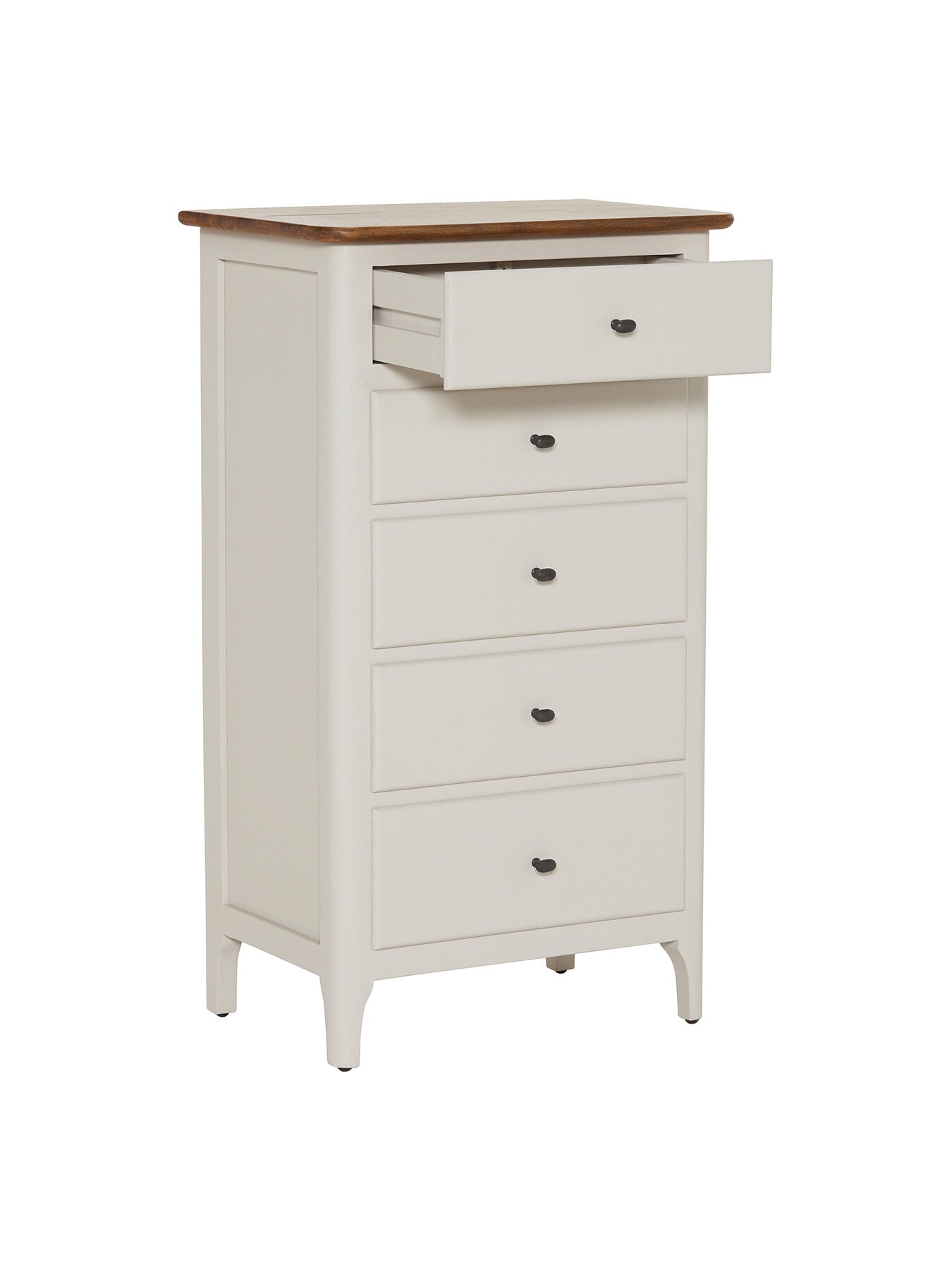 Mara Mango Wood 5 Drawer Tall Chest
