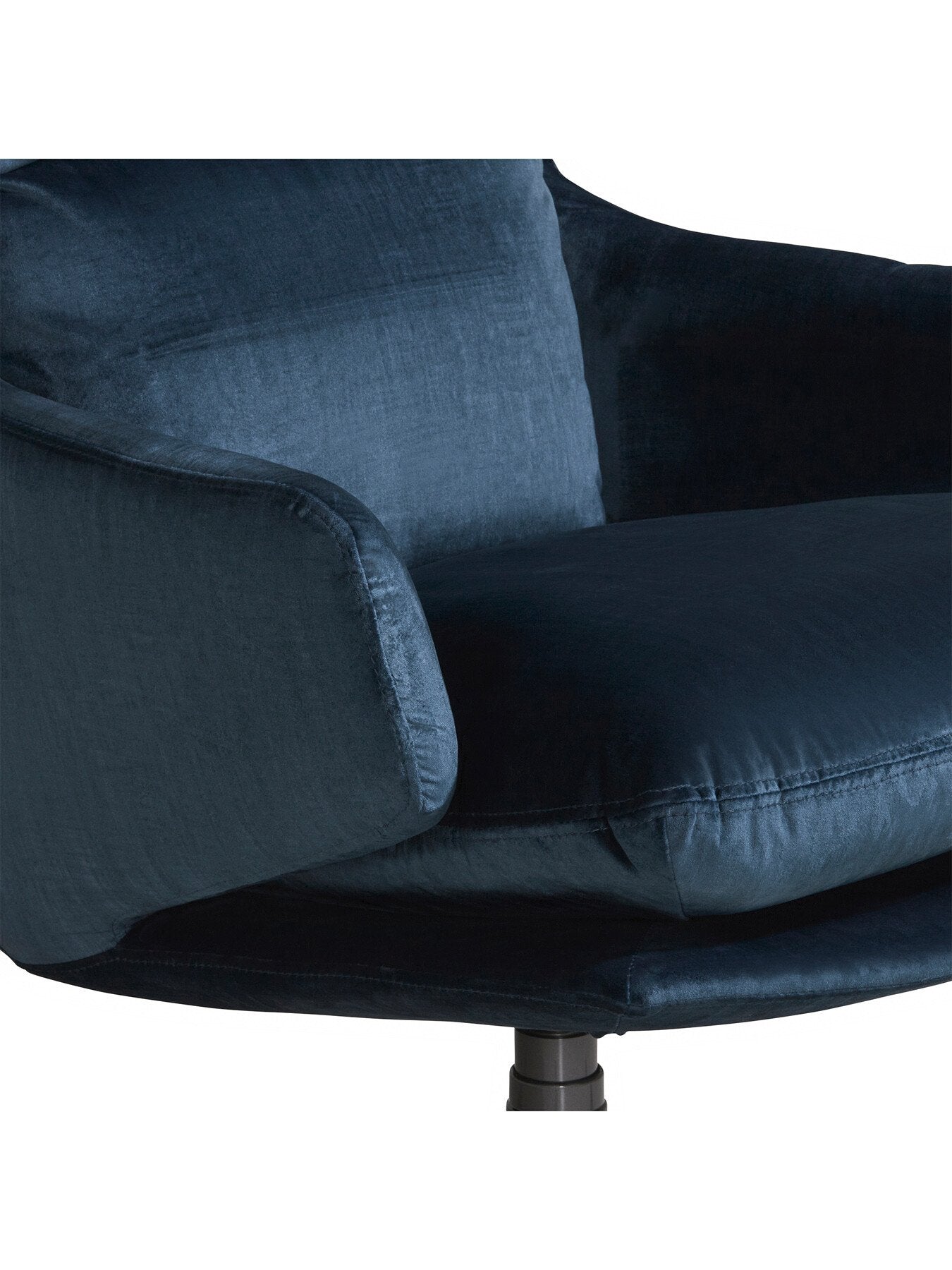 Marcel Velvet Swivel Chair, Blue