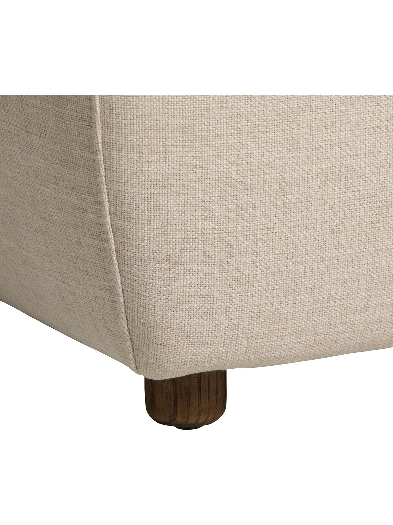 Odair Cream Linen Snuggle Chair