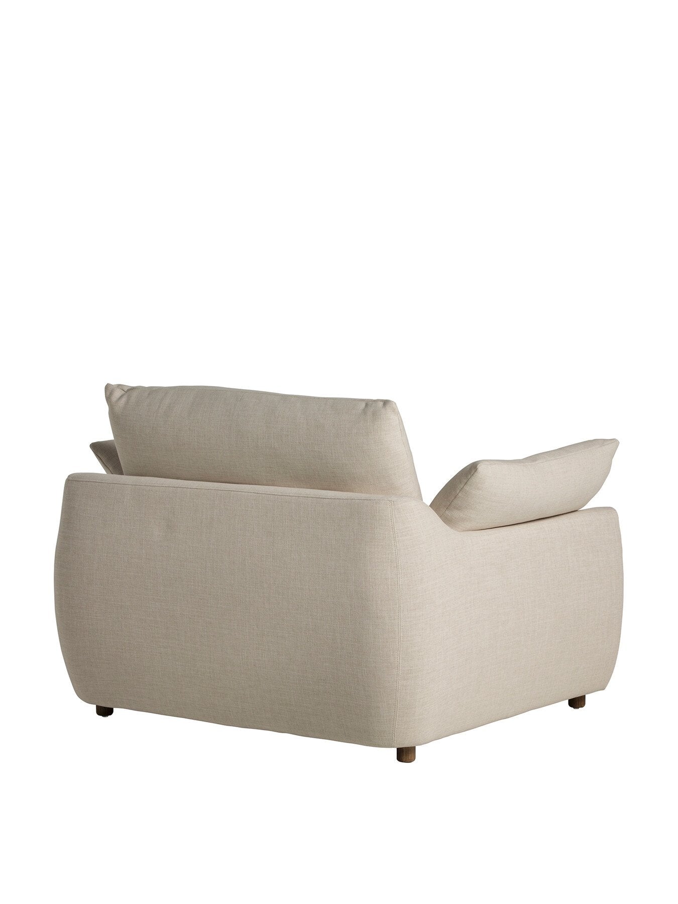 Odair Cream Linen Snuggle Chair