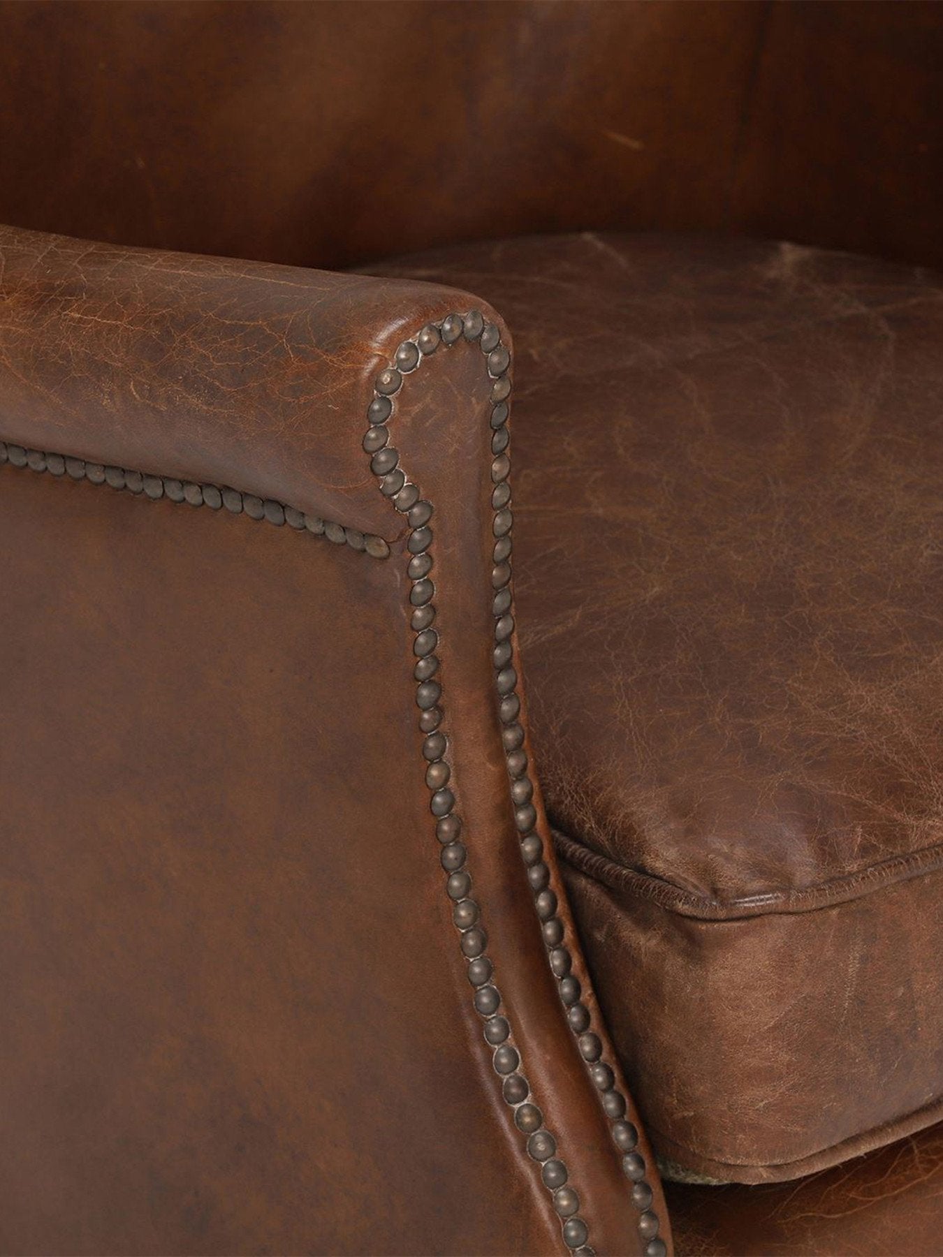 Cavendish Leather Armchair, Vintage Cigar
