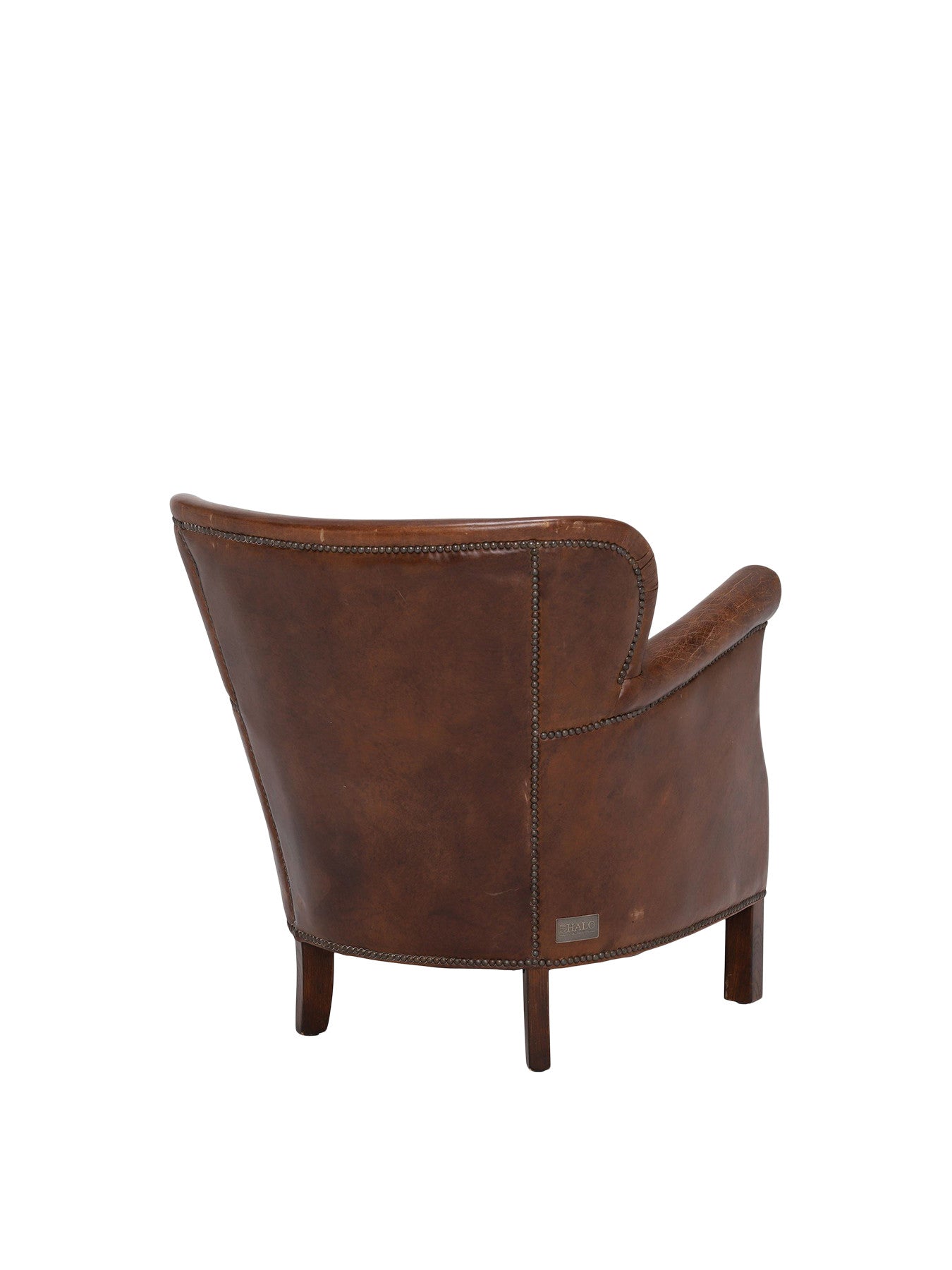 Cavendish Leather Armchair, Vintage Cigar