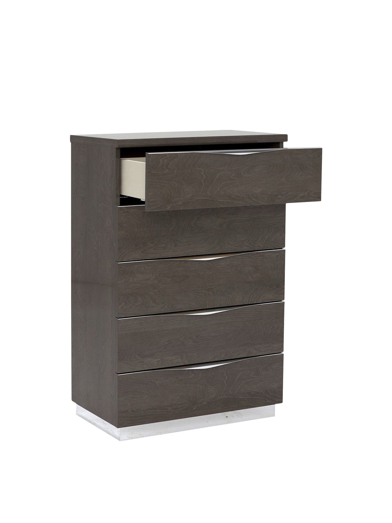 Lutyen 5 Drawer Tallboy, and Taupe