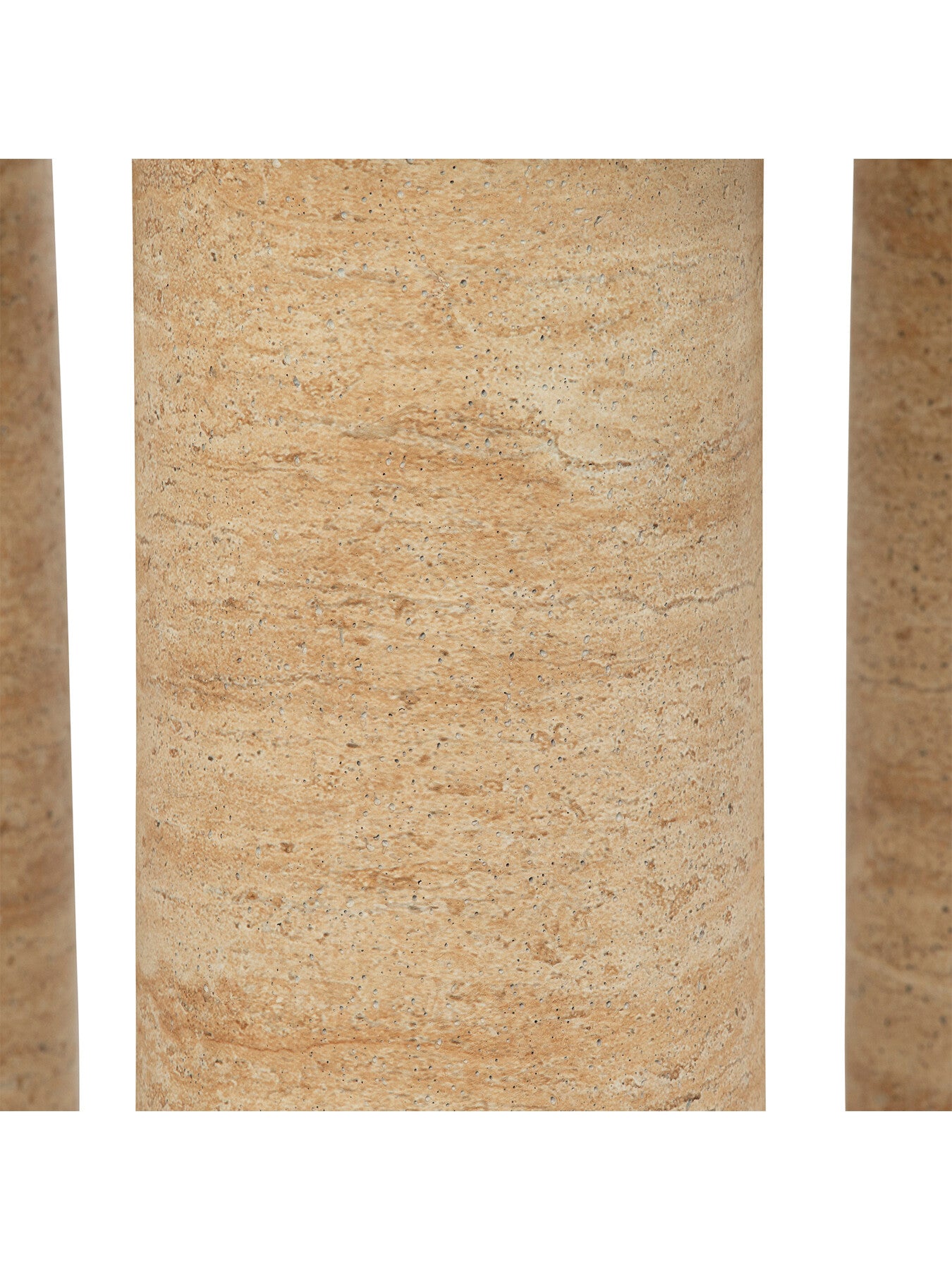 Sierra Travertine Effect 80cm Round Coffee Table