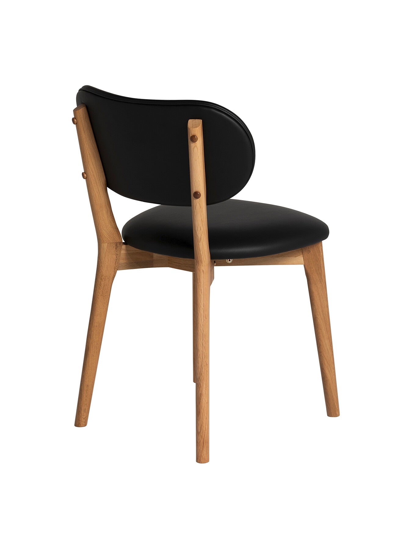 Sandara Faux Leather Natural Oak Dining Chair