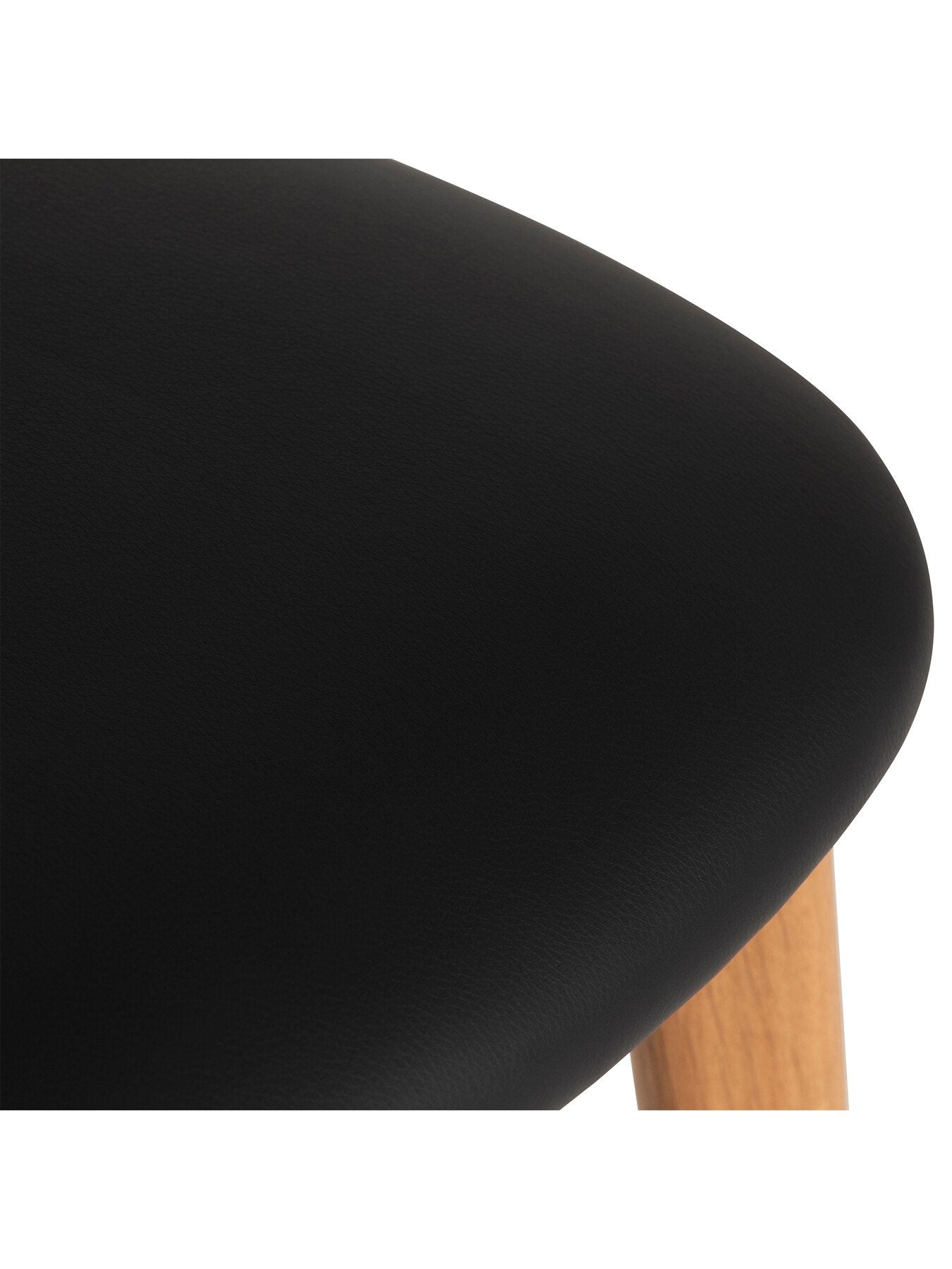 Sandara Faux Leather Natural Oak Dining Chair