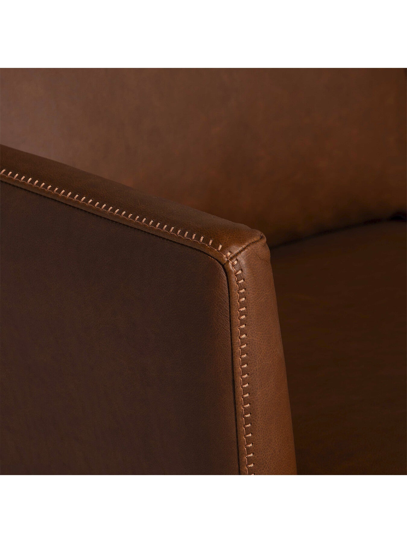 Acacia Leather Loveseat 2 Seater Sofa