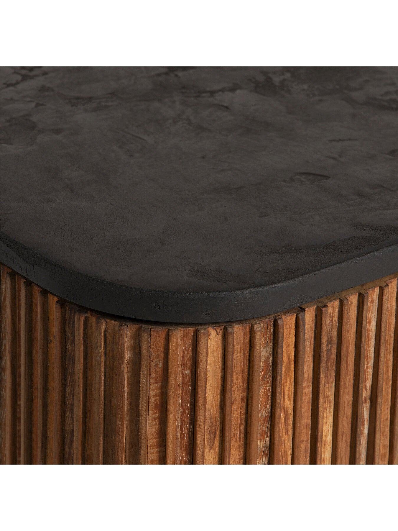 Trinidad Fluted Reclaimed Teak Wood Sideboard, 200cm