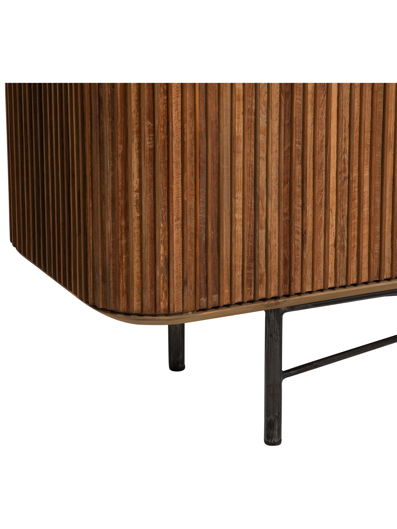 Trinidad Fluted Reclaimed Teak Wood TV Unit