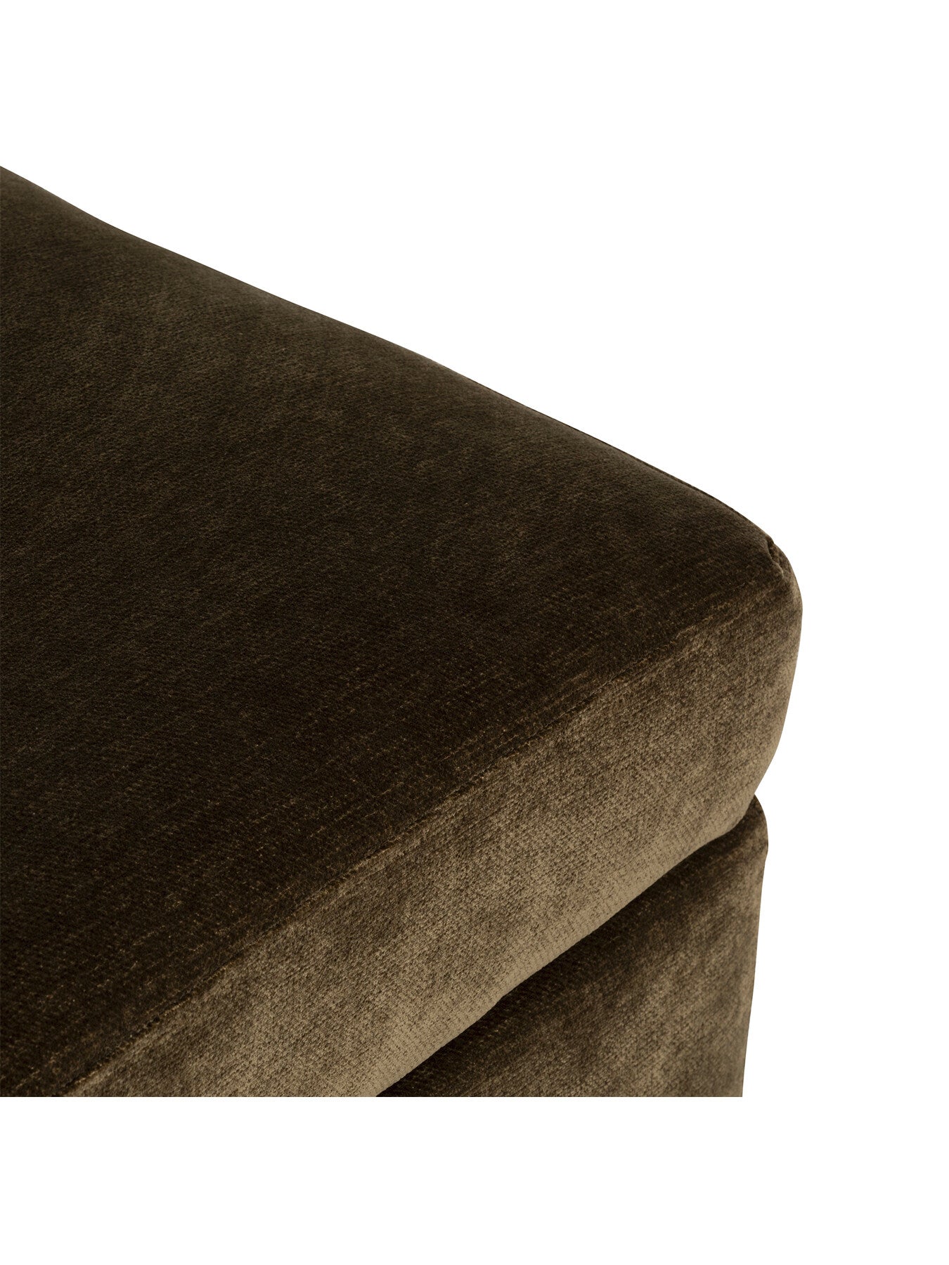 Green Tahoma Fabric Storage Footstool