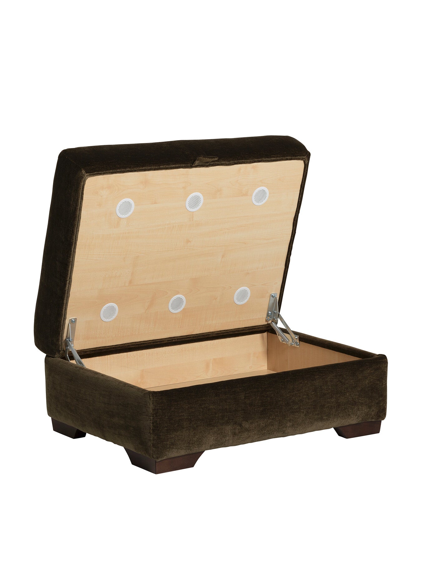 Green Tahoma Fabric Storage Footstool