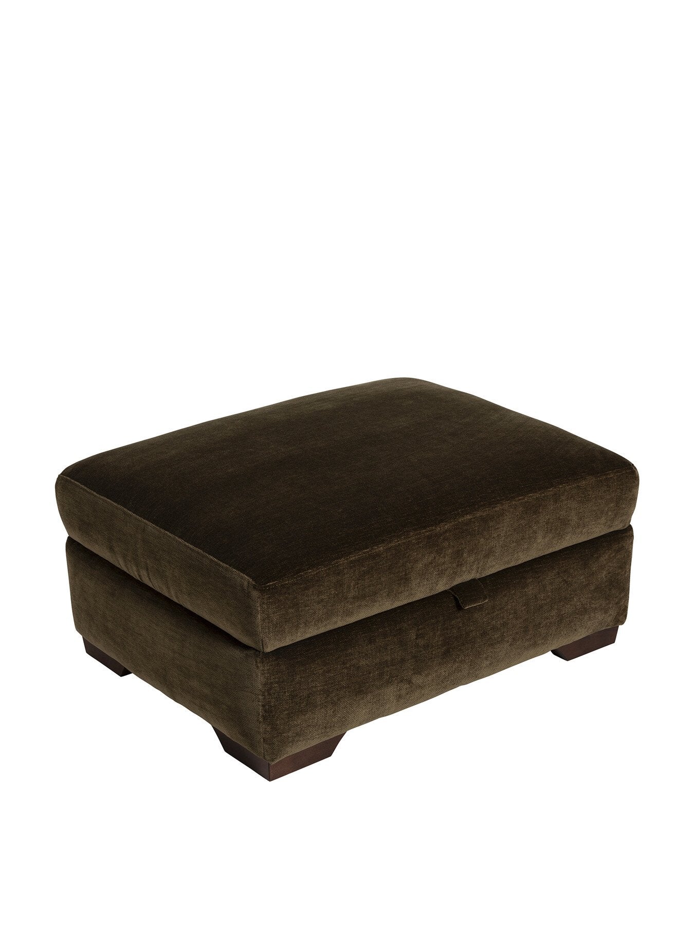 Green Tahoma Fabric Storage Footstool