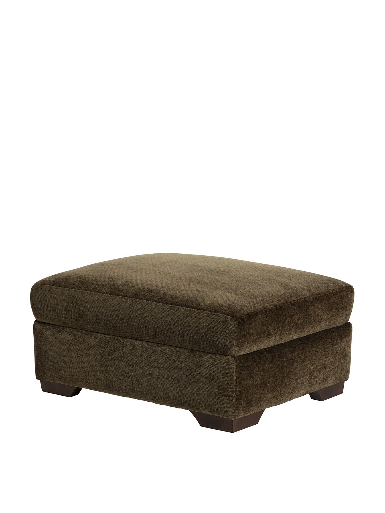 Green Tahoma Fabric Storage Footstool