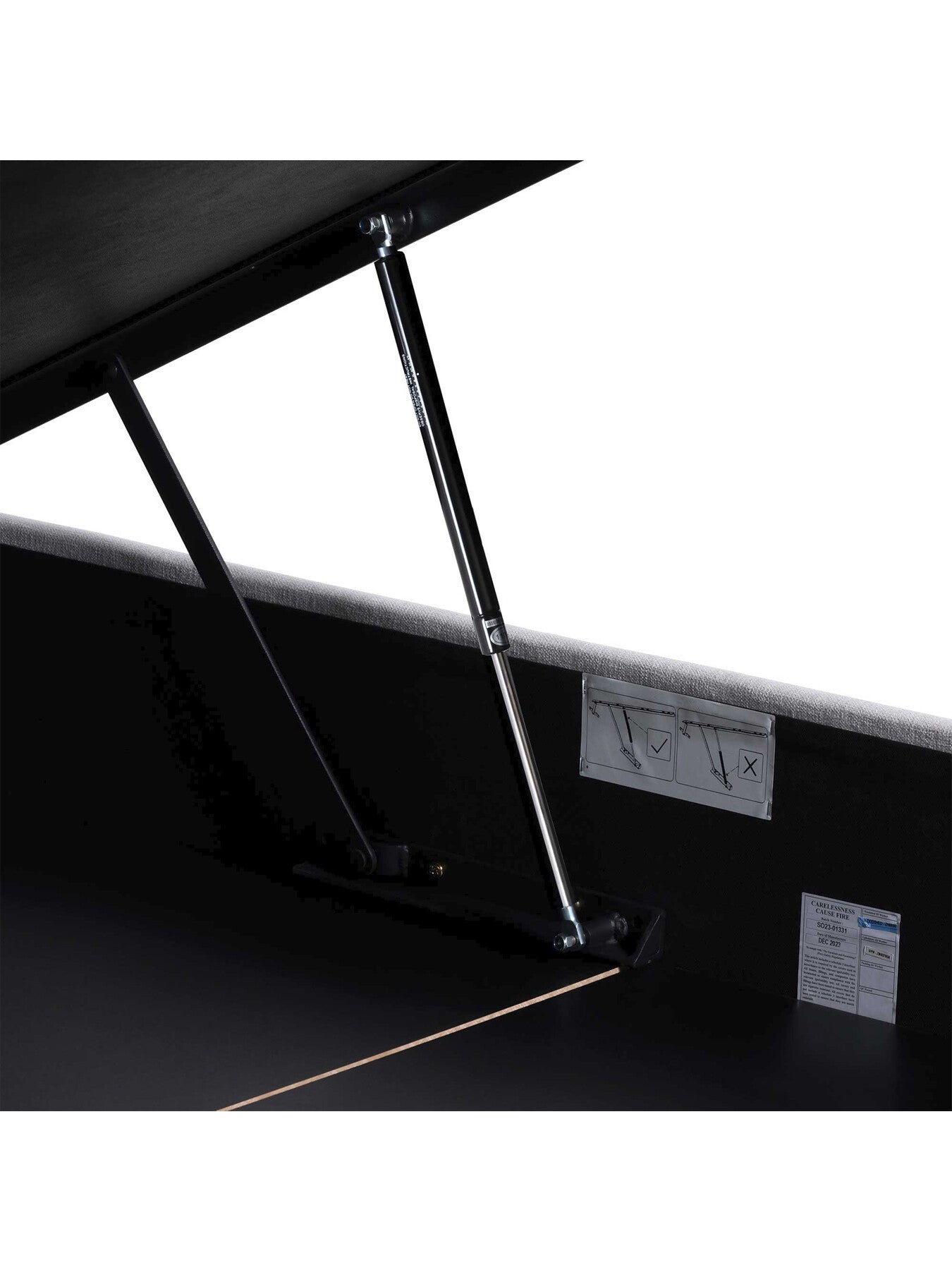 Tilbury Fabric Super King Ottoman Bed Frame