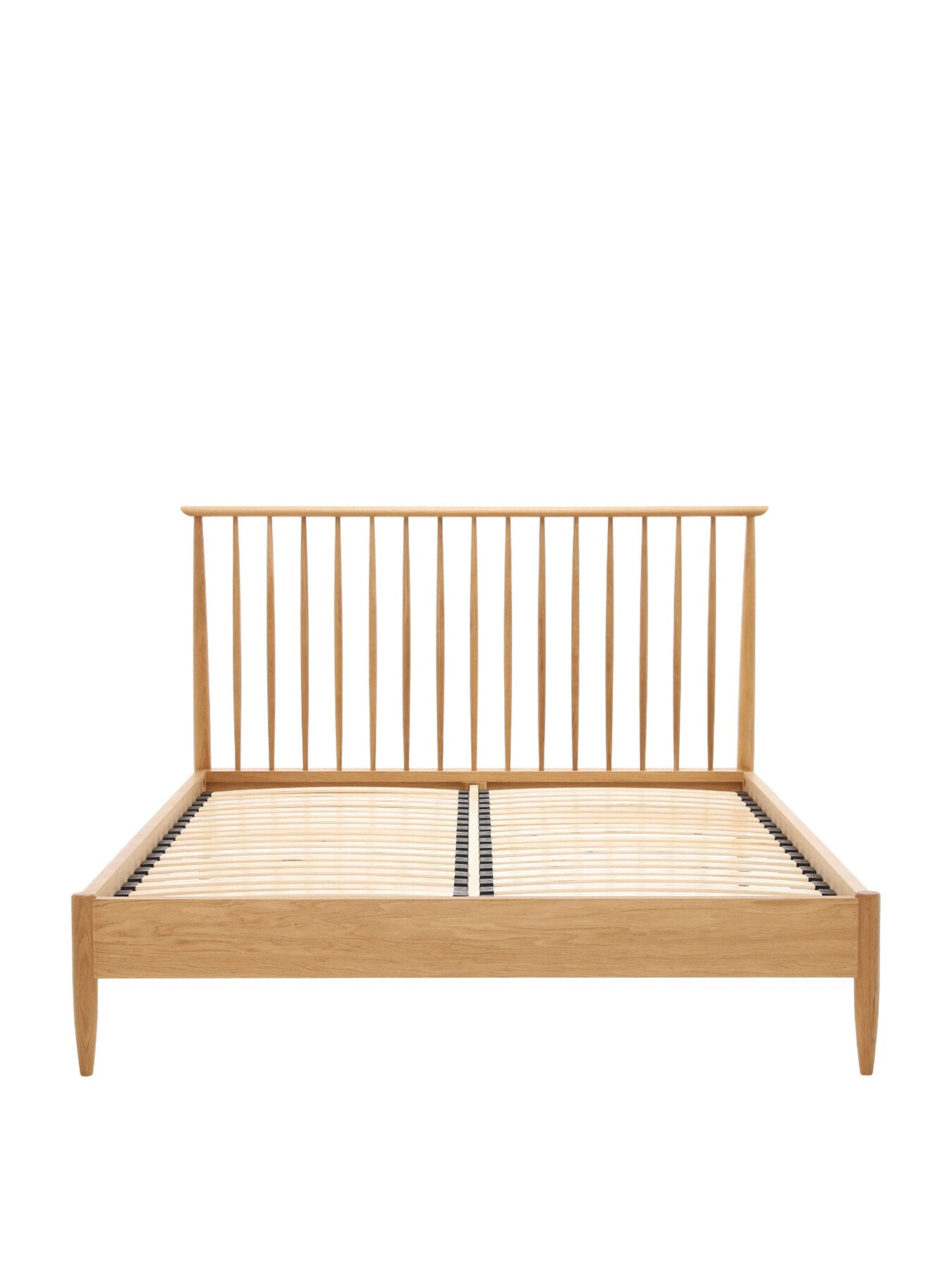 Teramo Light Brown Wood Spindle King Bed Frame