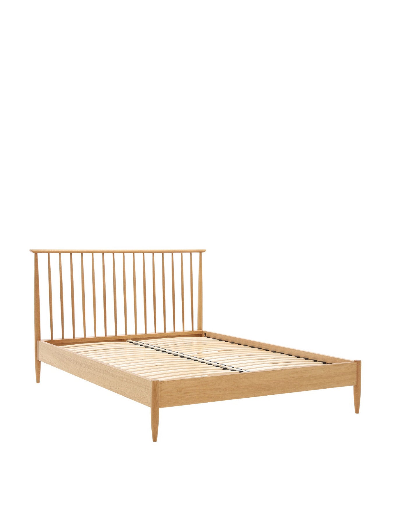Teramo Light Brown Wood Spindle King Bed Frame