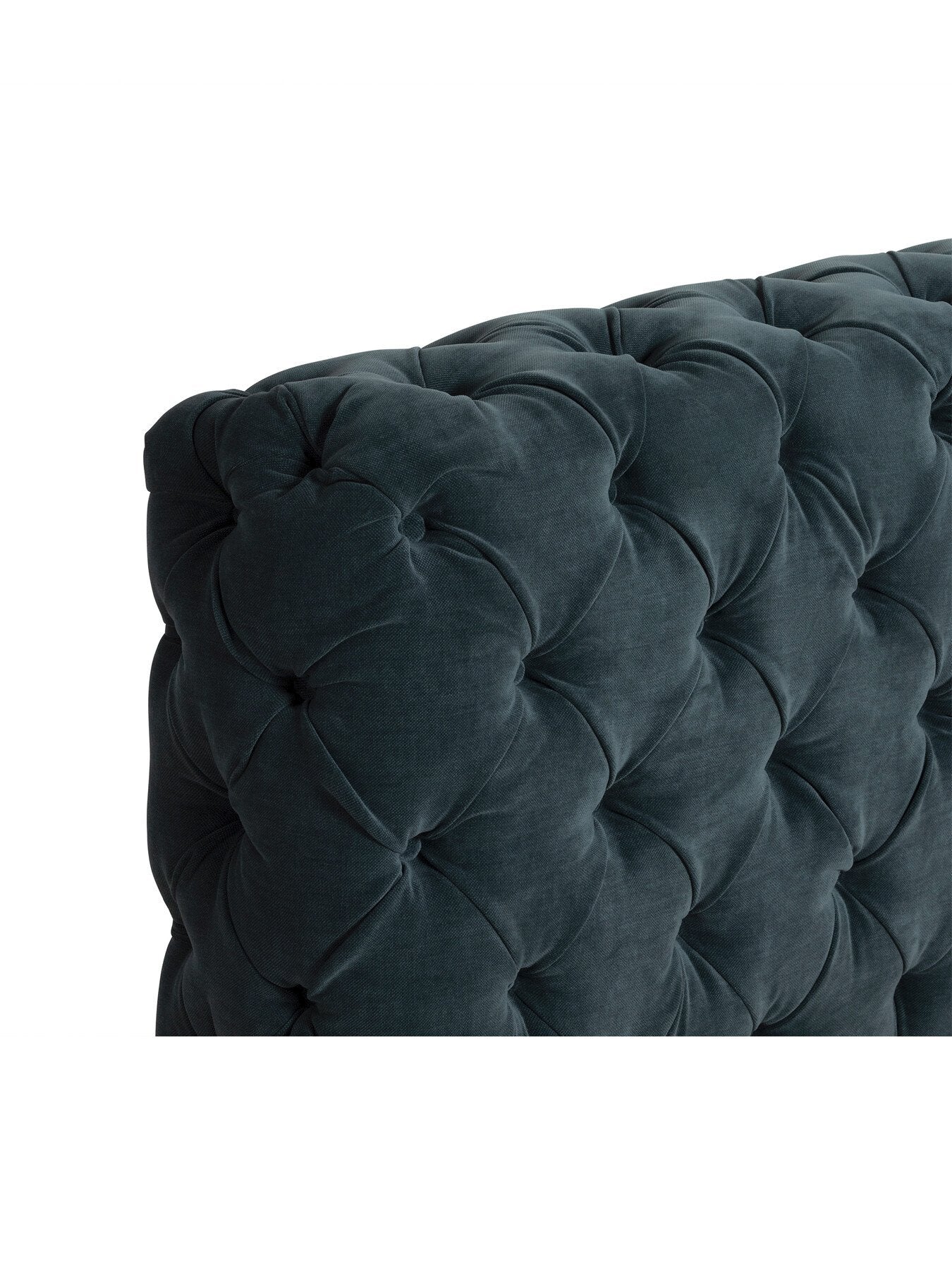 Trevi Fabric Buttoned Super King Bed Frame