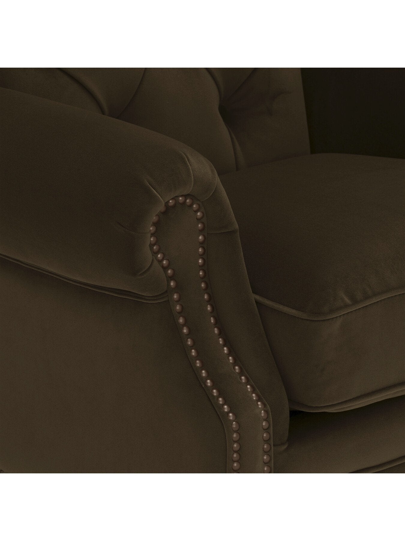 Ullswater Velvet Buttoned Wing Chair