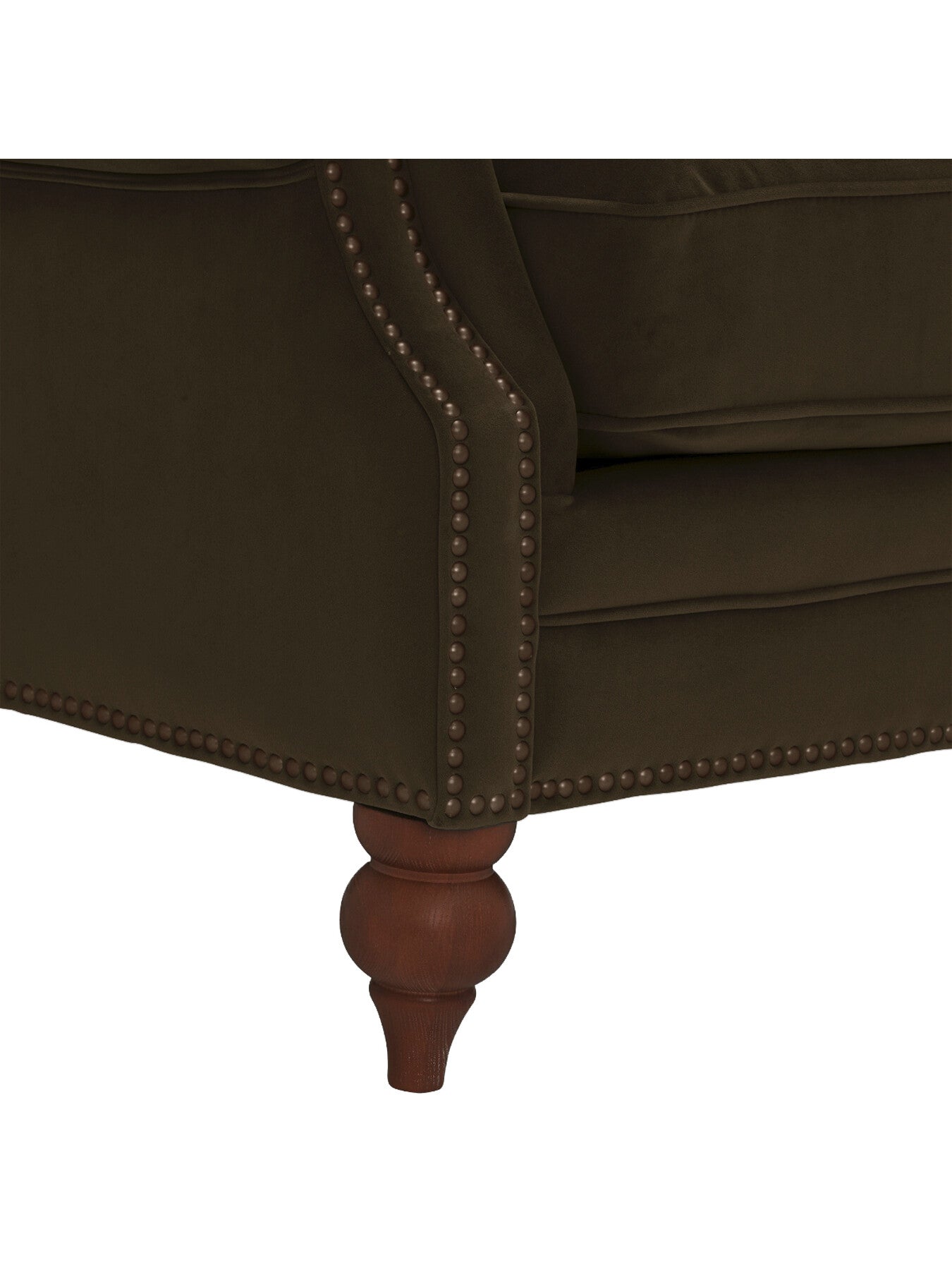 Ullswater Velvet Buttoned Wing Chair
