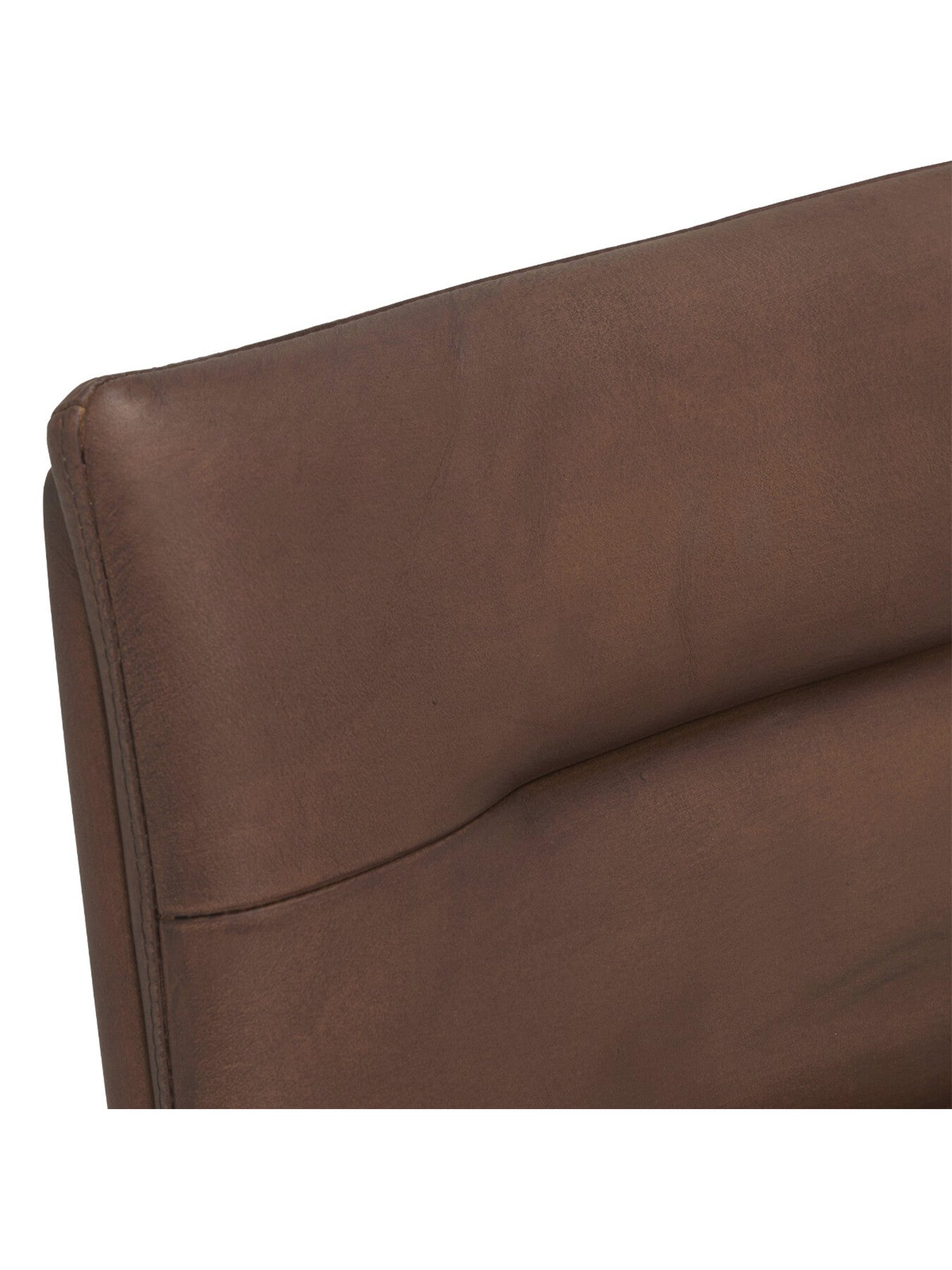 Zena Leather Stitch Detail Dining Chair