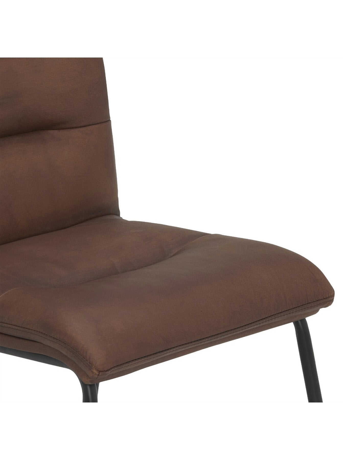 Zena Leather Stitch Detail Dining Chair