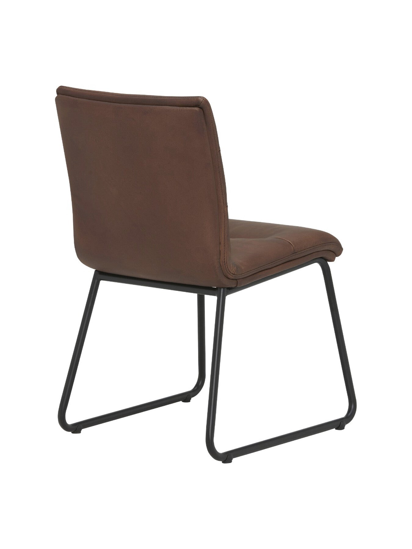 Zena Leather Stitch Detail Dining Chair
