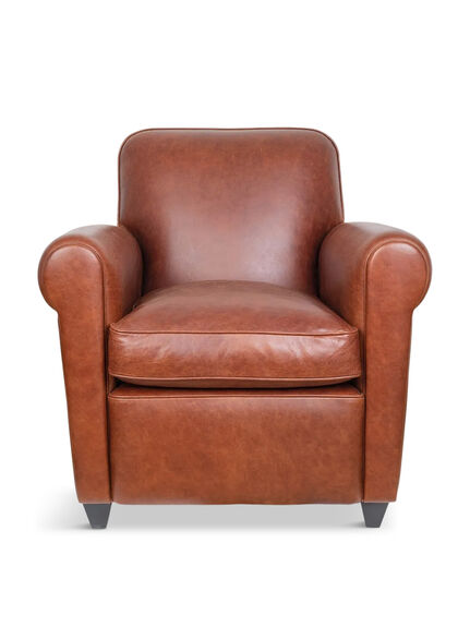 Barrington II Club Chair Tan Leather