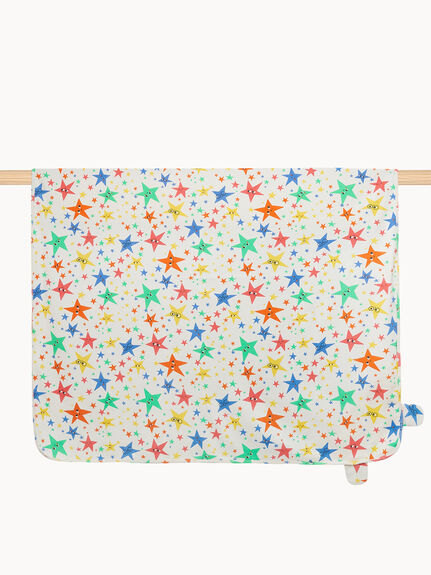 Blanket with Hood Star Print