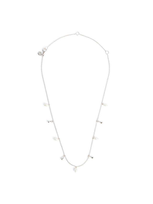 Lagertha Silver Drop Choker Necklace