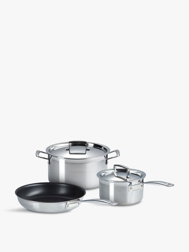 3 Ply Stainless Steel 3 Piece Cookware Set
