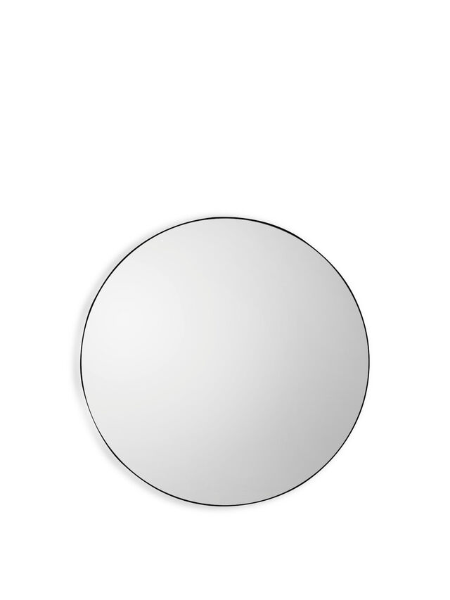 Bianca Round Mirror 80cm Black