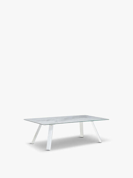 Ginostra Coffee Table, White Marble
