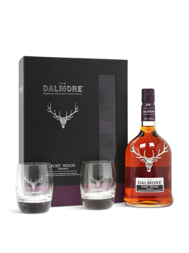 Dalmore Port Wood Reserve Gift Pack with Glasses 70cl