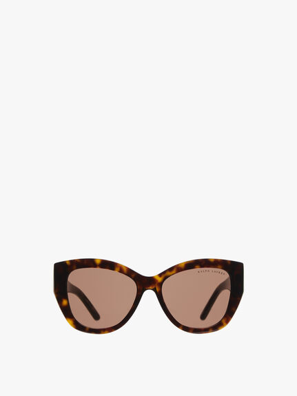Oversized Cat Eye RL Logo Sunglasses