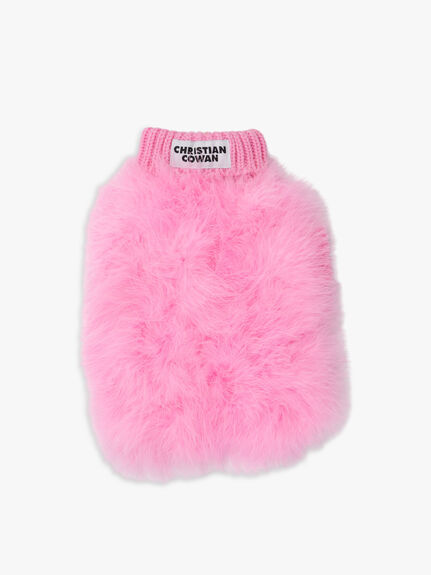 Christian Cowan Knitted Dog Jumper Hot Pink -  Medium