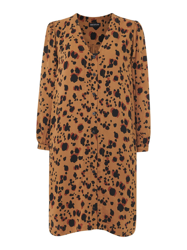 Striking Leopard Print Dress