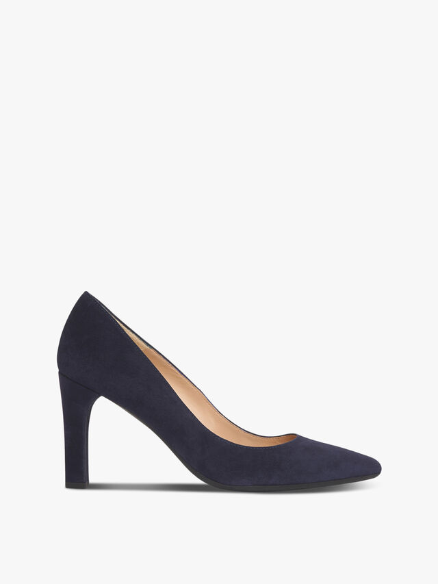 Tess Navy Suede Courts