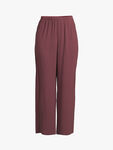 Silk Crepe Straight Ankle Trouser