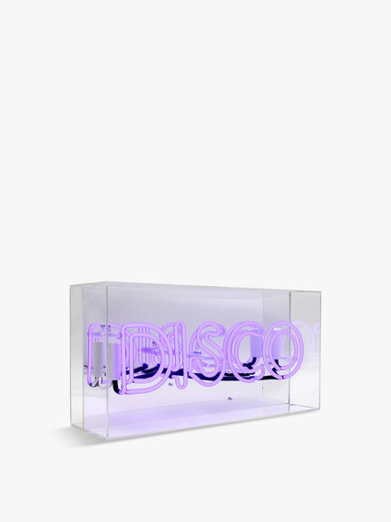 Acrylic Box Neon Disco Purple