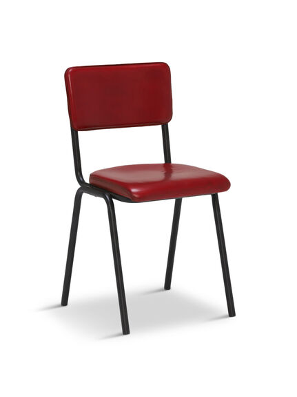 Twyford Red Leather Dining Chair