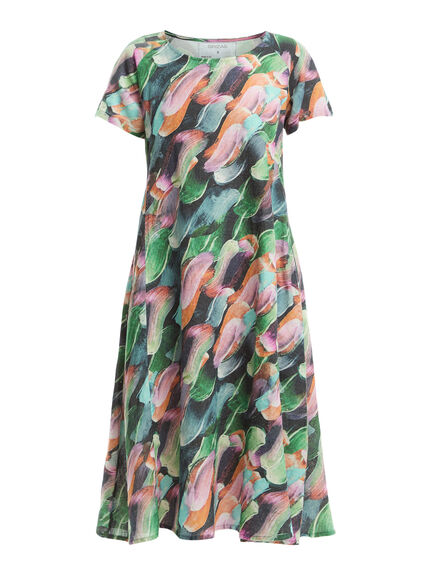 Linen Printed Dress